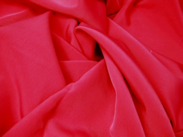 Seiden Micro rot Meterware